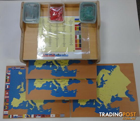 World Parts - Pin Maps of Europe Set & Cabinet - GE41110.601110