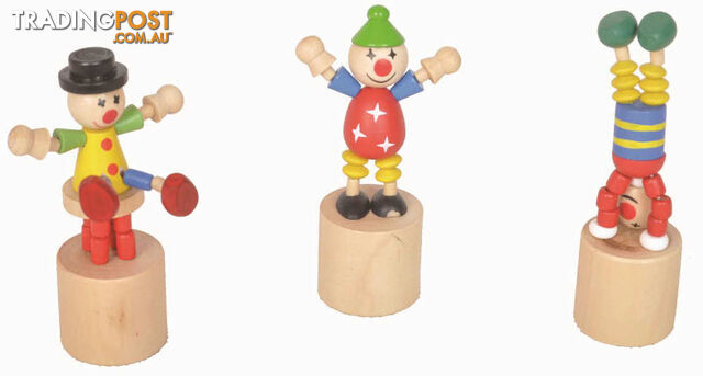 Wooden Dancing Clowns (each) - ETE2505