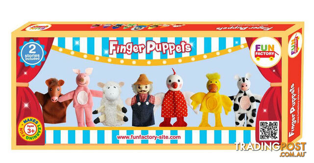 Finger Puppet 8pcs - Old MacDonald Had A Farm - ETL0104-M