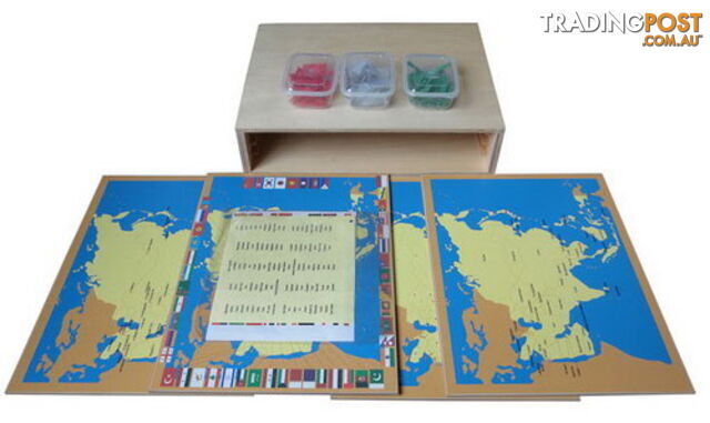 World Parts - Pin Maps of Asia Set & Cabinet - GE41610.601610