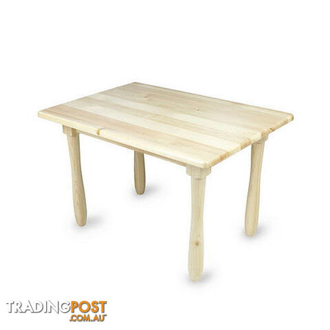 Table Rectangular B 3-6 Pinewood (rounded corners) - FT032