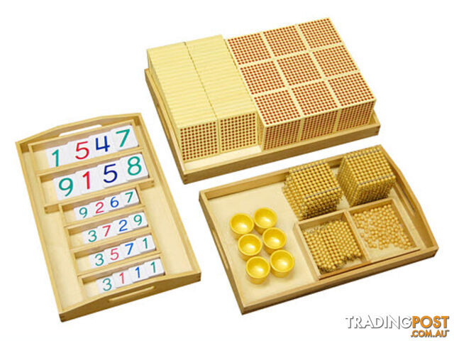Golden Bead Material, Individual/Plastic Cards - MA092