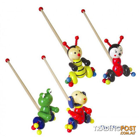 Push Toy Ladybird/Frog/Bee/Dog (each) - ETL8881