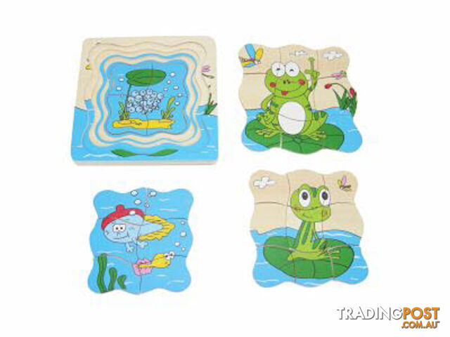 Frog Life Cycle Puzzle (4 in 1) - ETE0162