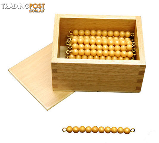 Golden Bead Bars, Individual Beads, 45 Bars with Box - MA049-1