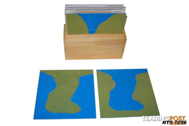 Land & Water Sandpaper Wooden Tablets - GE017