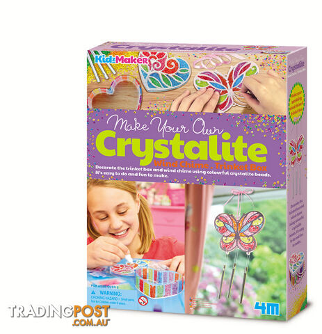 4M - Make Your Own Crystallite Wind Chime - Trinket Box - EGJ4729