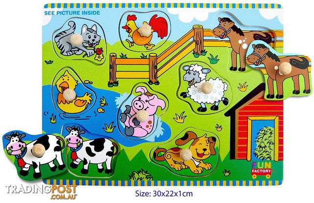 Farm House - Puzzle with knobs - ETL3378