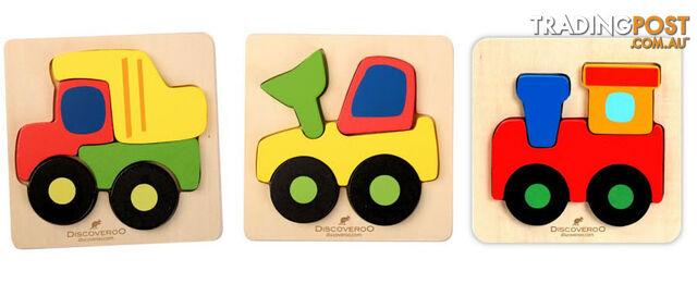 Discoveroo - Chunky Vehicles Puzzles (each) - ETB0006