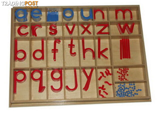 Movable Alphabet Large Print Red V Blue C (No Box) - LA47100