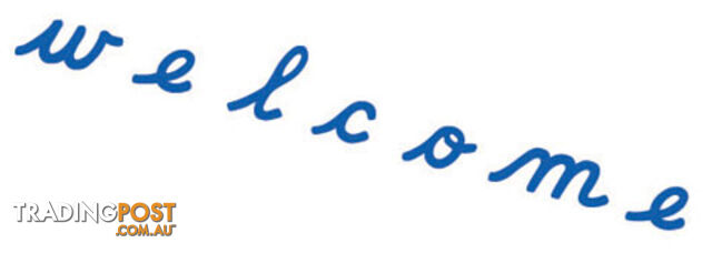 Movable Alphabet Small Cursive Blue - LA45610