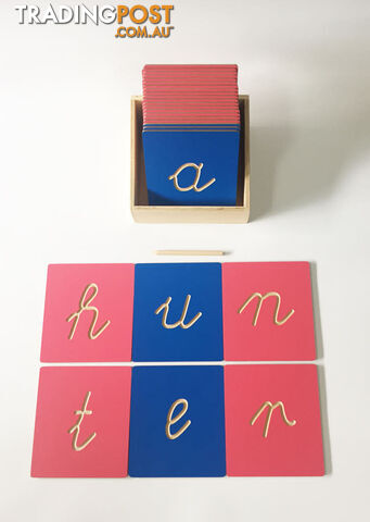 Grooved Letter Lowercase Cursive Tiles - LA50393