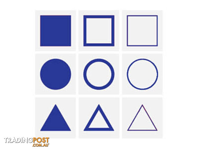 Geometric Form Cards for Demonstration Tray - SE019-1