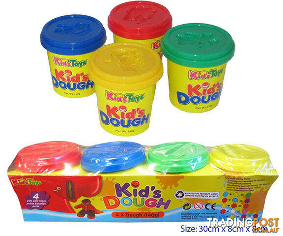 Kids Dough 4 colour pots - ETL1031