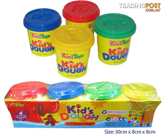 Kids Dough 4 colour pots - ETL1031