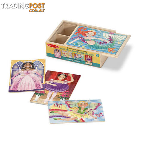 M&D - Fanciful Friends Puzzles In a Box (Set of 4) - ETM9520