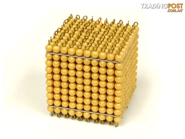 Golden Bead Cube of 1000 , Individual Beads - MA045
