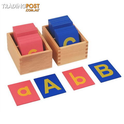 Sandpaper Letters - Lower Case & Upper Case Tile in Box - LA003