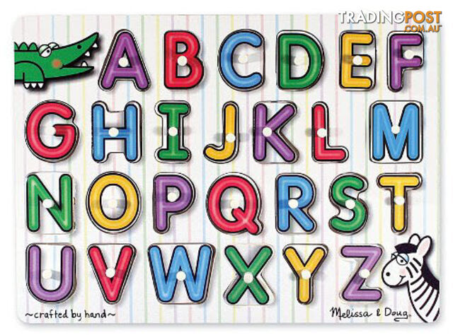 M&D - See-Inside Alphabet Peg Puzzle - ETM3272