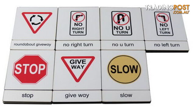 Classification 3 Part Timber Cards - Traffic Signs  No1 - 406419