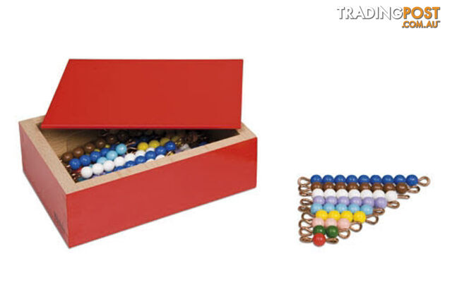 Bead Stair Bars 1-9 Coloured Individual Beads (5 Sets) in Box - MA046-5