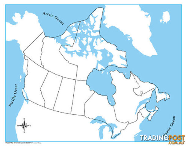 Control Map Unlabelled - Canada - GE011-2