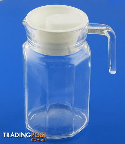 Glass Pitcher 400ml with Pouring Lid - sml - PR065