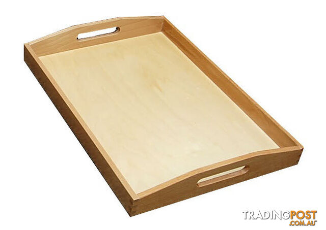 Wooden Tray with Cutout Handles - Large - PR018-3