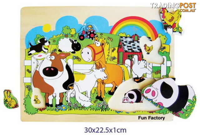 2in1 Farm Animal Peg Puzzle - ETE0207