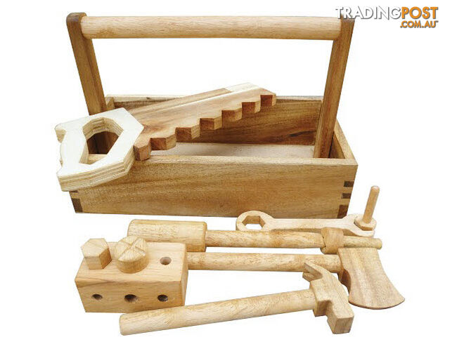 Wooden Tool Set Complete in Caddy - ETQ0506