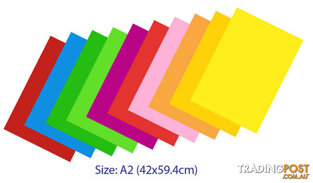 Coloured Board A2 size 25 sheets - ETL0180