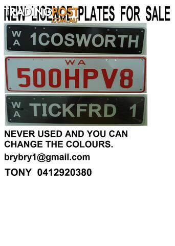 Custom Licence Plates
