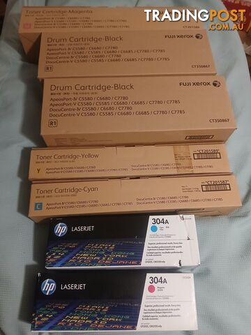 BRAND NEW fuji xerox and hp toner, drum and printer cartridges