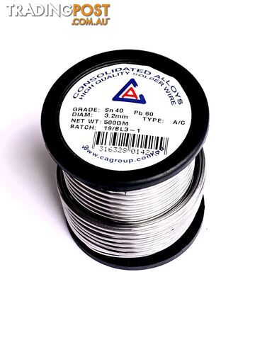 Resin Cored Solder Wire Sn 40 Pb 60 3.2mm 500g 01447