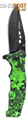 MVRK Green Camo EDC Folding Knife Bordo P/N:1010-CAMOG