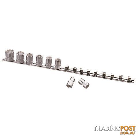 Kincrome Socket Rail 1/4" Drive Up to 15 Sockets - Imperial - 1012