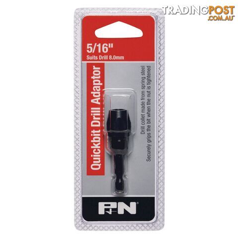 Drill Adaptor Quickbit Hex Shank 1/8" (2.9-3.2mm) P&N 107B11250