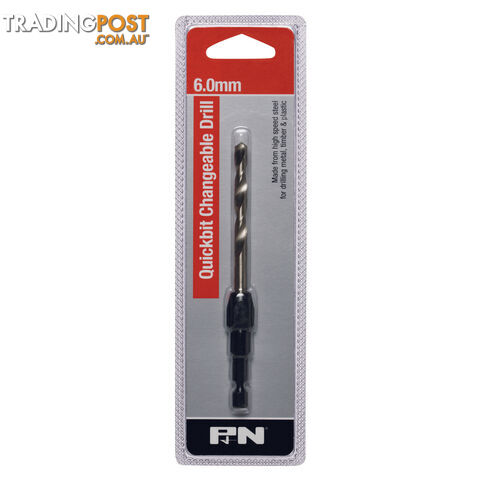 DRILL HSS QUICKBIT HEX SHANK Q/CHANGE 5.0MM P&N 107B50050