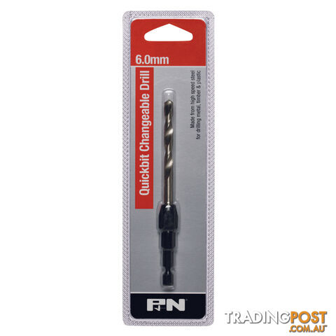 DRILL HSS QUICKBIT HEX SHANK Q/CHANGE 1/8IN P&N 107B51250