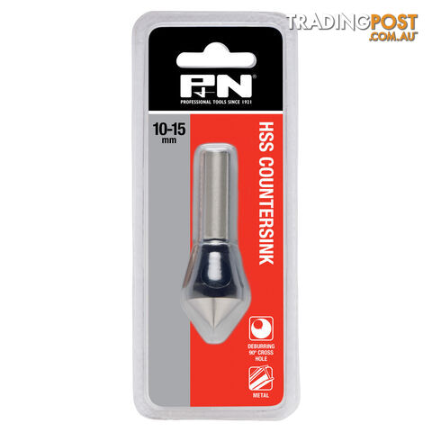 COUNTERSINK CROSS HOLE DEBURRING HSS 10-15MM P&N 107CD1015