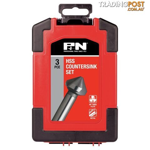 P&N Workshop Countersink Set 3 Pieces HSS Sutton Tools 107CS0003 - photo 1 of 3