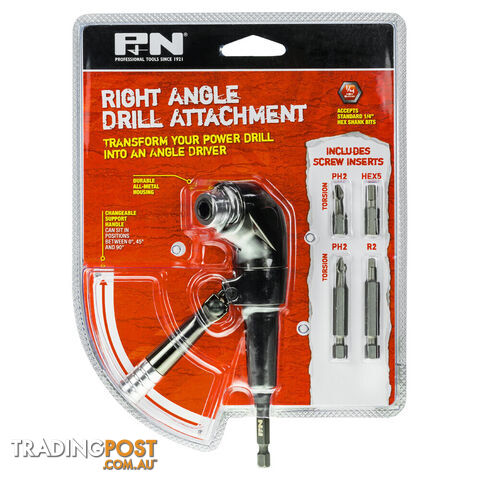 ATTACHMENT RIGHT ANGLE QUICKBIT HEX SHANK P&N 107RAD001