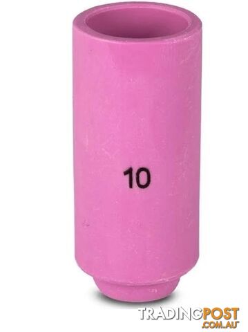 Collet Body Alumina Cup Size 10 (17.5mm) Suits 17/18/26 Torch 10N45 Each