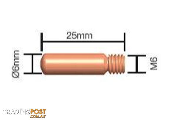 Contact Tip 0.6mm Tweco Style 1 Standard Duty 11-23 Pkt : 10