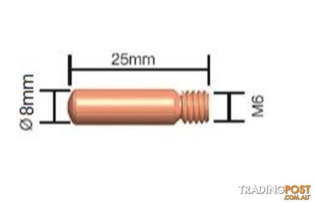 Contact Tip 0.8mm Tweco Style 1 Standard Duty 11-30 Pkt :10