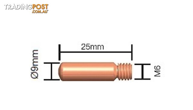 0.9mm Contact Tip Standard Duty (Tweco Style 1) 11-35 Pkt : 10