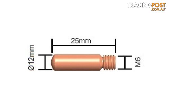 1.2mm Contact Tip Standard Duty (Tweco Style 1) 11-45 Pkt : 10