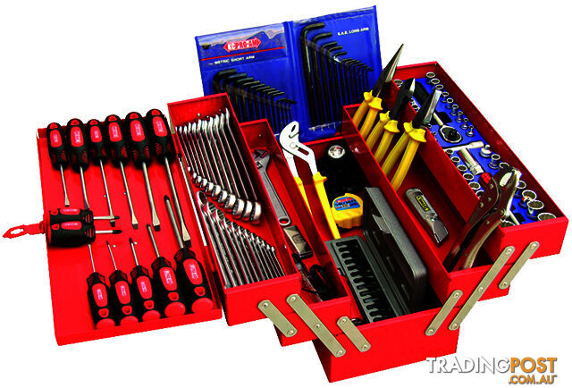 135 Piece Tool Kit Cantilever Box Tray 5 KC Tools 110TK