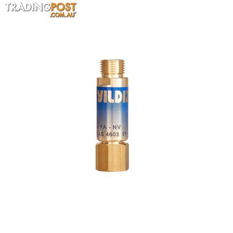Flashback Arrestor Oxygen (For Torch) UNF 5/8" x 18 Yildiz 1128N-AU