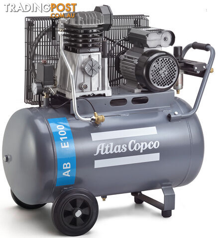 Professional Portable 1 Phase 175L/m 2.5hp 100 Ltrs Compressor AB25E100